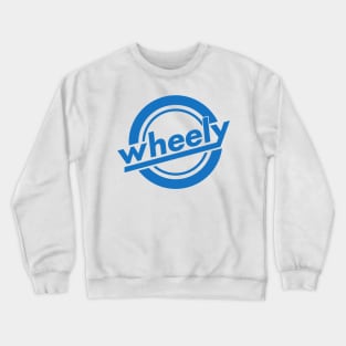 Wheely Logo Blue, Front Crewneck Sweatshirt